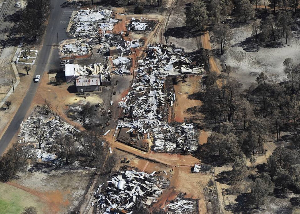 A photo of a disaster recovery