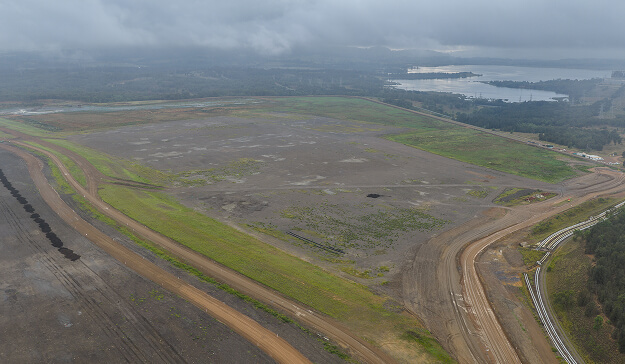 An aerial photo of a mine
