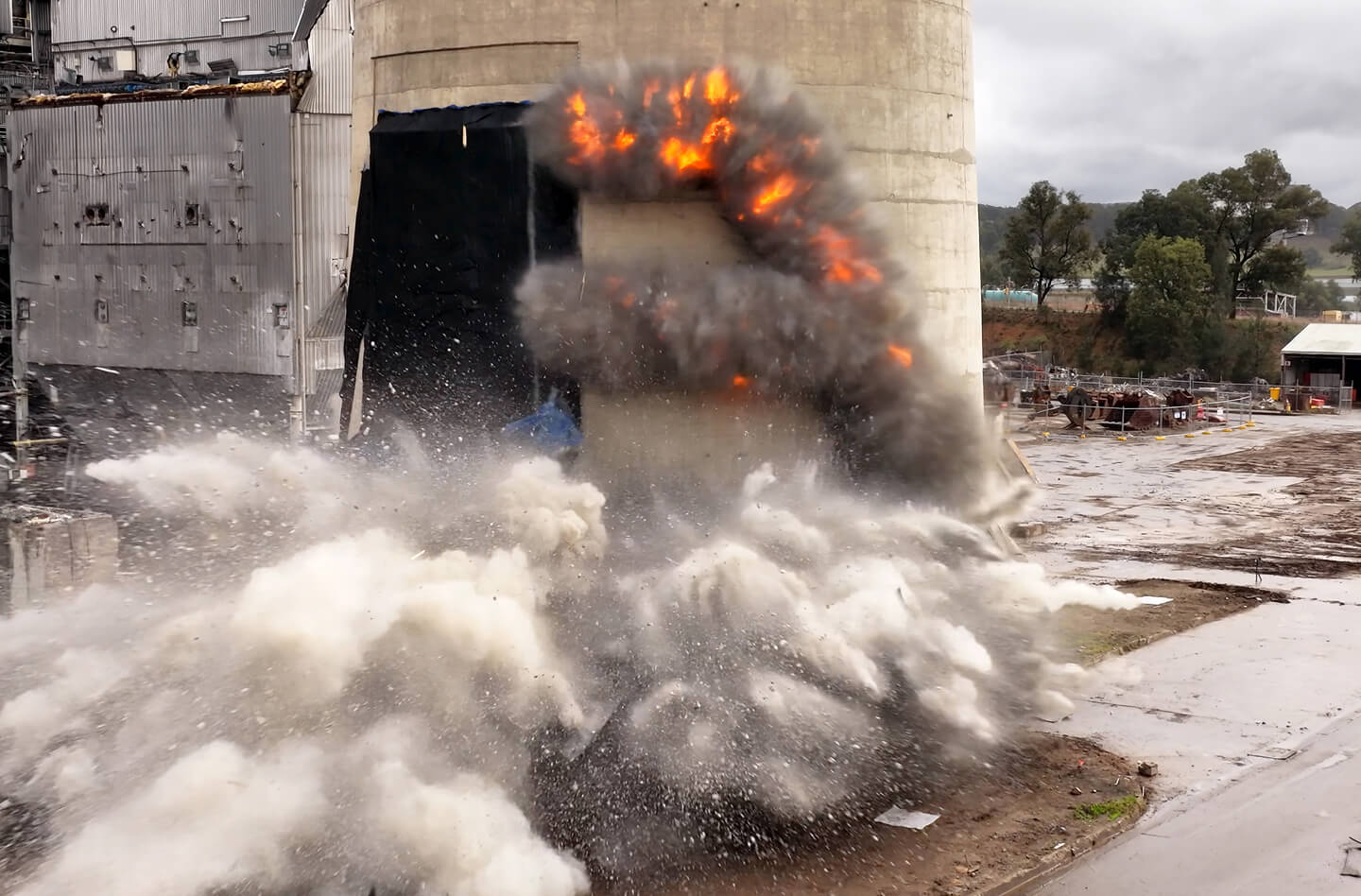 Photo of an explosion